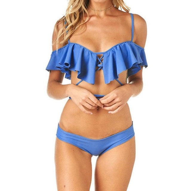 2017 New Bikini Sets Women Push-up Bikini Set Bandage Swimsuit Binikis Sets Swimwear Bodysuit Bikinis #EW