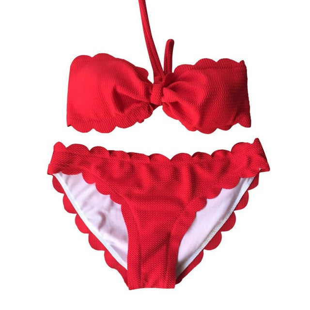 2017 Swimwear For Woman Sexy Bikini Set Swimwear Push-Up Padded Bra Swimsuit Beachwear bas de bikini