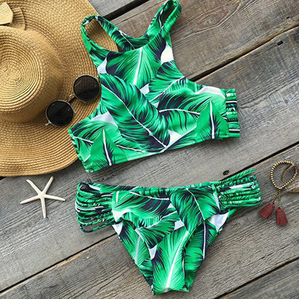 Bikini 2017 Swimwear For Woman With Pad Swimsuit Woman Plus Size bas de bikini girls